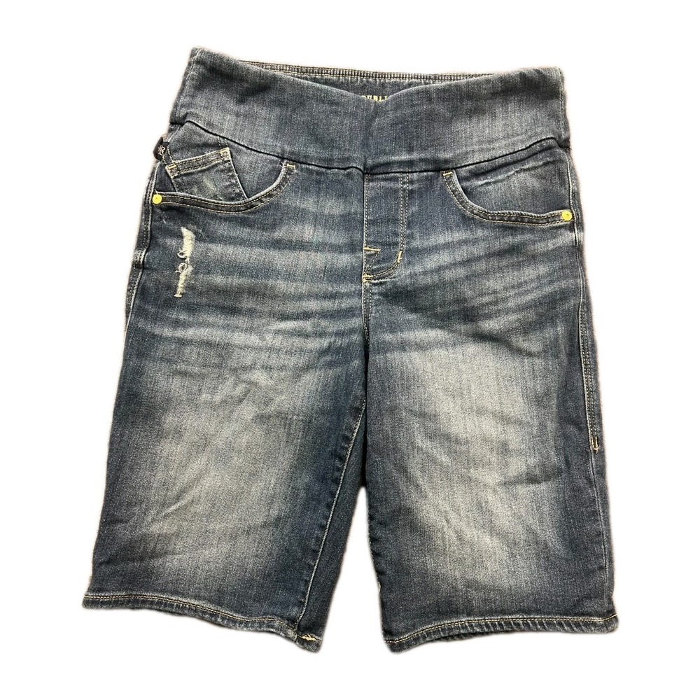 Rock & Republic Fever Bermuda Shorts Womens 6M Blue Pull On Slimming Denim RX